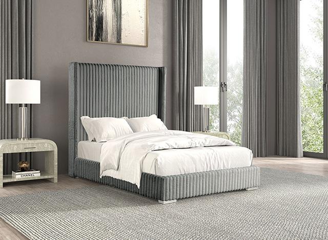 Cadwell E.King, Queen, & Full Bed White, Gray, & Black - Time 2 Sleep (West Covina, CA)