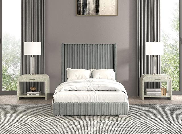 Cadwell E.King, Queen, & Full Bed White, Gray, & Black - Time 2 Sleep (West Covina, CA)