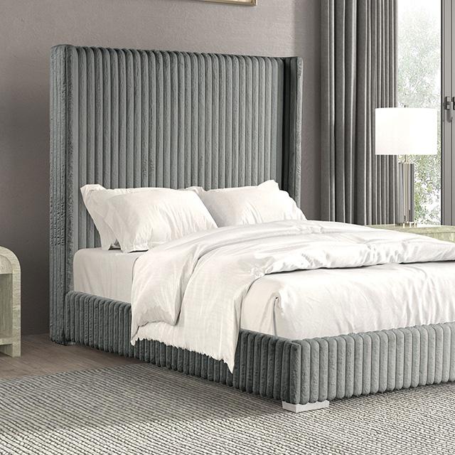 Cadwell E.King, Queen, & Full Bed White, Gray, & Black - Time 2 Sleep (West Covina, CA)