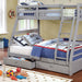 California II Cherry Twin/Full Bunk Bed w/ 2 Drawers Cherry, Walnut, Grey, &Oak - Time 2 Sleep (West Covina, CA)