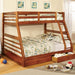 California II Cherry Twin/Full Bunk Bed w/ 2 Drawers Cherry, Walnut, Grey, &Oak - Time 2 Sleep (West Covina, CA)