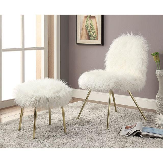 Caoimhe White/Gold Ottoman - Time 2 Sleep (West Covina, CA)