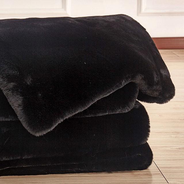 Caparica Black Throw, Black - Time 2 Sleep (West Covina, CA)