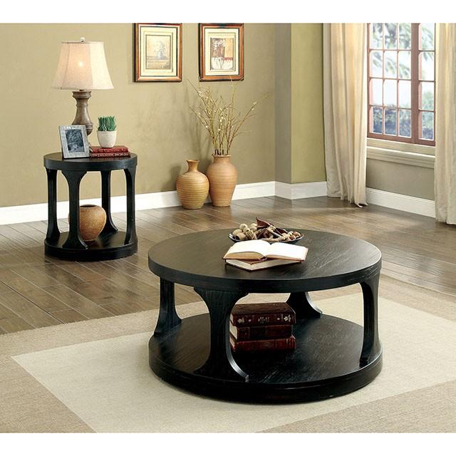 Carrie Antique Black End Table - Time 2 Sleep (West Covina, CA)