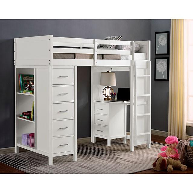 CASSIDY Twin Loft Bed w/ Drawers - Time 2 Sleep (West Covina, CA)