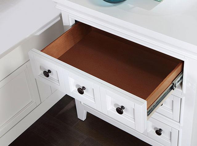 CASTILE Night Stand w/ USB, White - Time 2 Sleep (West Covina, CA)