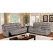 Castleford Light Gray Console Love Seat - Time 2 Sleep (West Covina, CA)