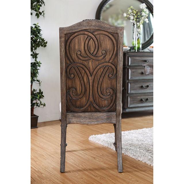 ARCADIA Rustic Natural Tone/ Ivory Side Chair (2/CTN) - Time 2 Sleep (West Covina, CA)