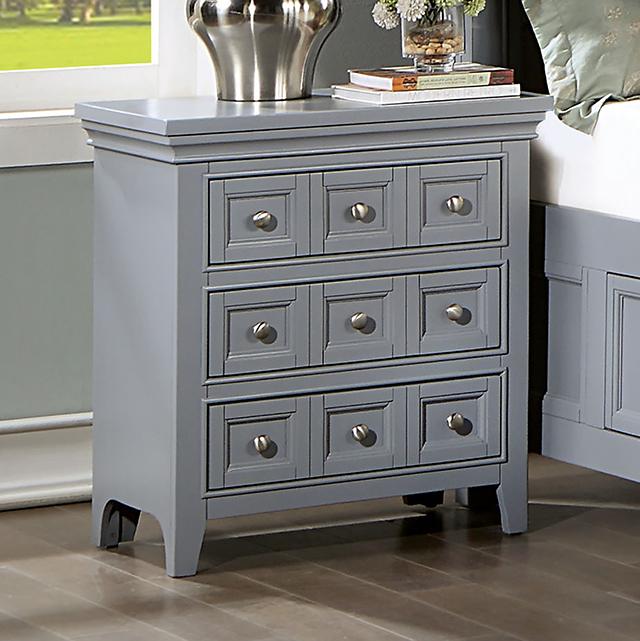 CASTLILE Night Stand w/ USB, Gray - Time 2 Sleep (West Covina, CA)
