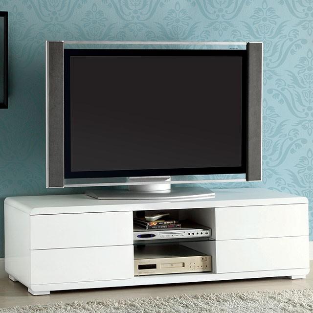 Cerro White 59" TV Console, White - Time 2 Sleep (West Covina, CA)