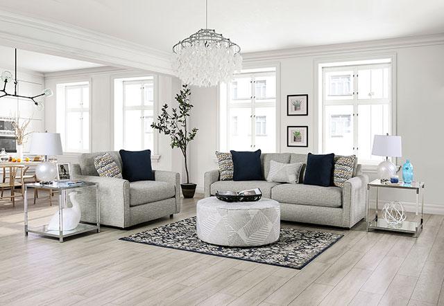 CHANCERY Ottoman, Gray/Navy - Time 2 Sleep (West Covina, CA)