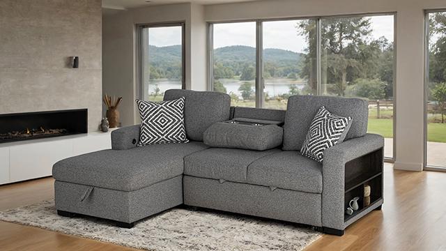 Chatham Sectional Gray - Time 2 Sleep (West Covina, CA)