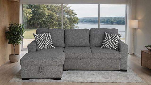 Chatham Sectional Gray - Time 2 Sleep (West Covina, CA)