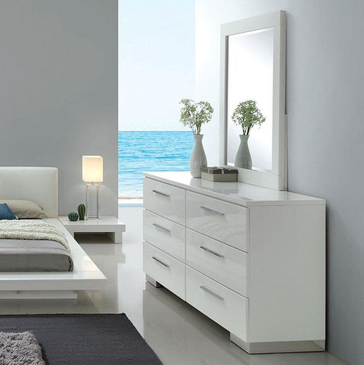 Christie Glossy White Dresser - Time 2 Sleep (West Covina, CA)