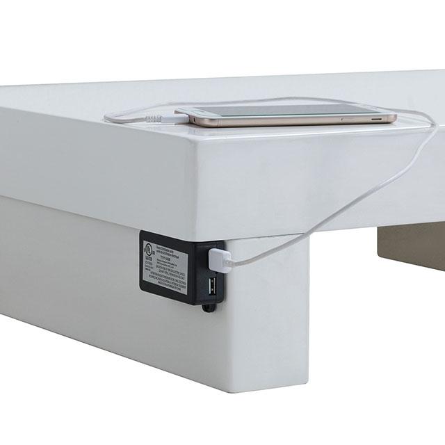 Christie Glossy White Night Stand - Time 2 Sleep (West Covina, CA)
