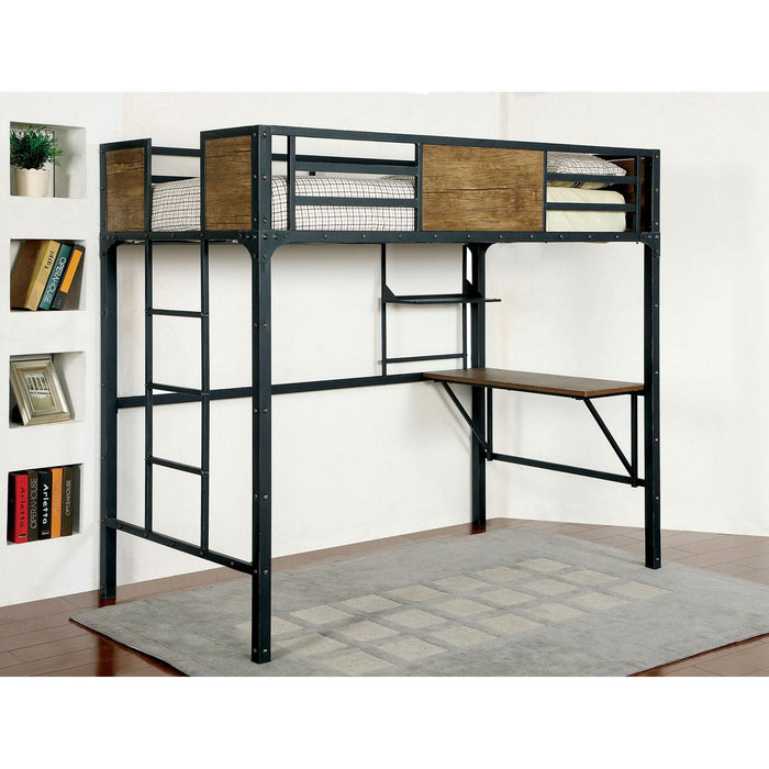 CLAPTON Black Twin Bed w/ Workstation - Time 2 Sleep (West Covina, CA)