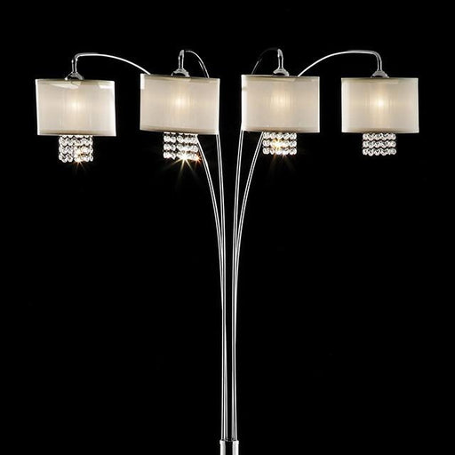 Claris Ivory/Chrome Arch Lamp, Hanging Crystal - Time 2 Sleep (West Covina, CA)