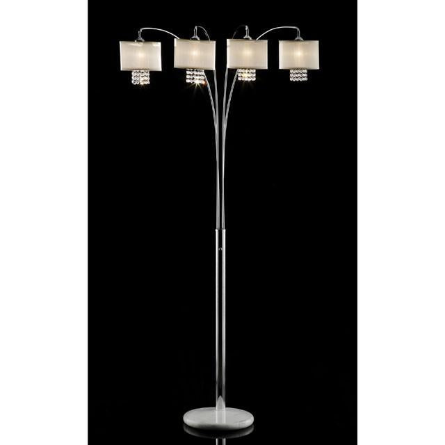 Claris Ivory/Chrome Arch Lamp, Hanging Crystal - Time 2 Sleep (West Covina, CA)