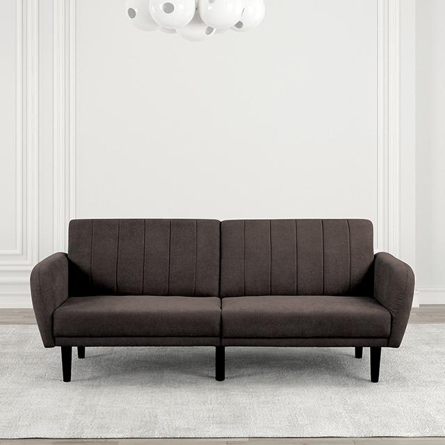 Aristide Futon Sofa Grey & Brown - Time 2 Sleep (West Covina, CA)