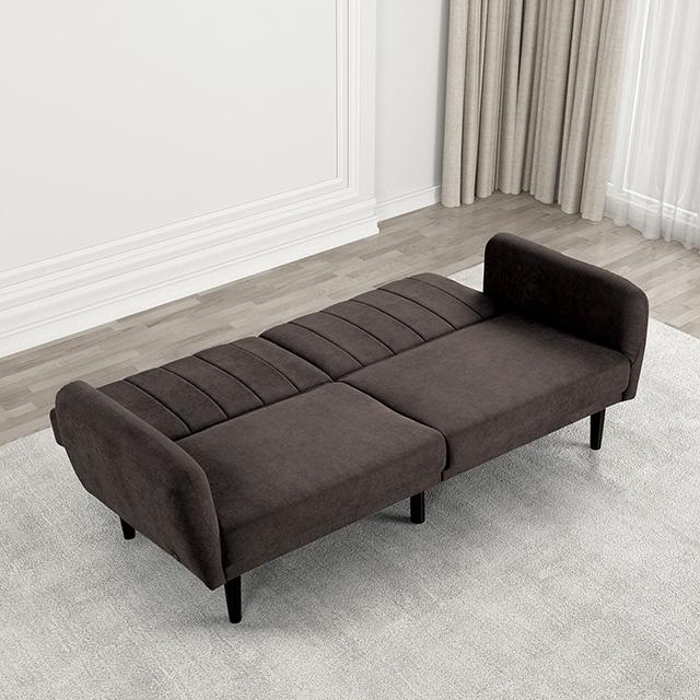 Aristide Futon Sofa Grey & Brown - Time 2 Sleep (West Covina, CA)