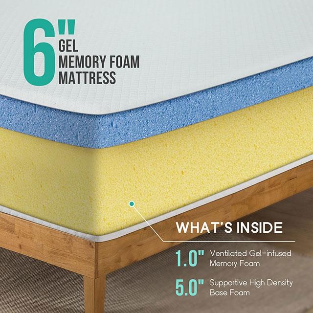 Artemisia 6" Full, Queen, & Twin Memory Foam Mattress - Time 2 Sleep (West Covina, CA)
