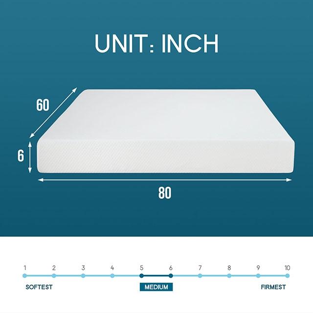 Artemisia 6" Full, Queen, & Twin Memory Foam Mattress - Time 2 Sleep (West Covina, CA)