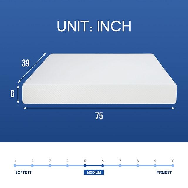 Artemisia 6" Full, Queen, & Twin Memory Foam Mattress - Time 2 Sleep (West Covina, CA)