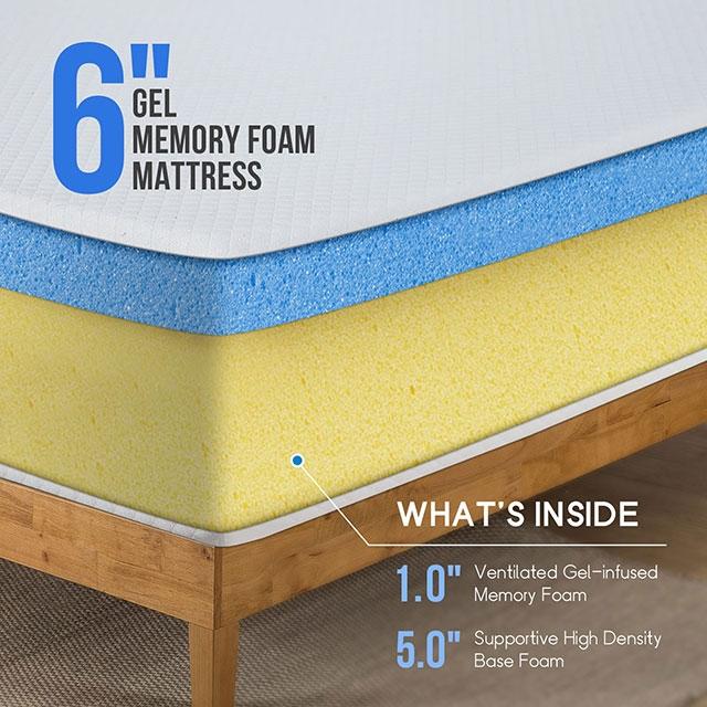 Artemisia 6" Full, Queen, & Twin Memory Foam Mattress - Time 2 Sleep (West Covina, CA)