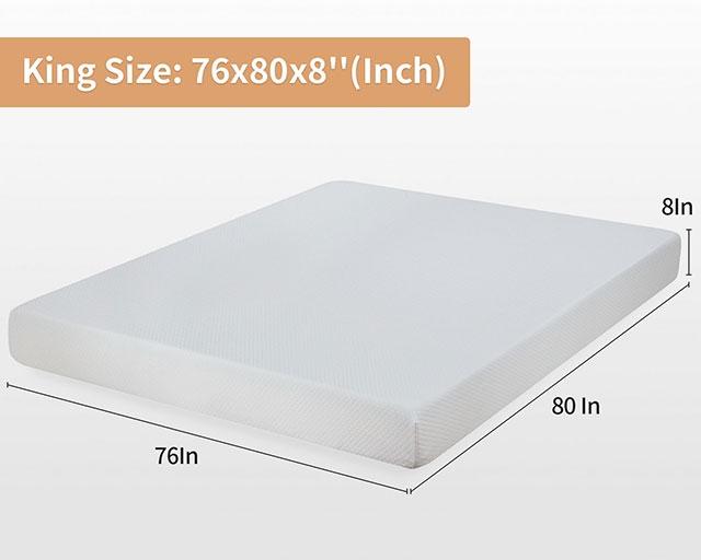 Artemisia 8" Cal. King, E.King, Full, & Queen Memory Foam Mattress - Time 2 Sleep (West Covina, CA)