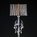 Arya Black/Chrome Floor Lamp, Hanging Crystal - Time 2 Sleep (West Covina, CA)