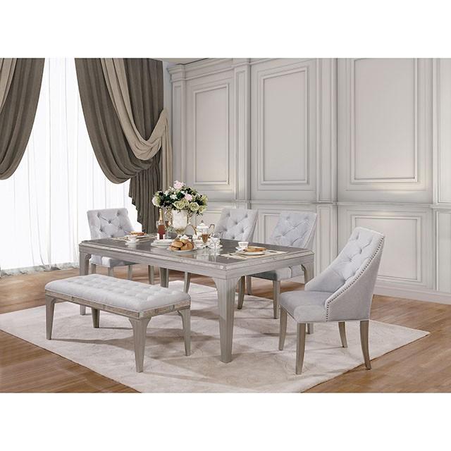 DIOCLES Silver/Gray Dining Table - Time 2 Sleep (West Covina, CA)