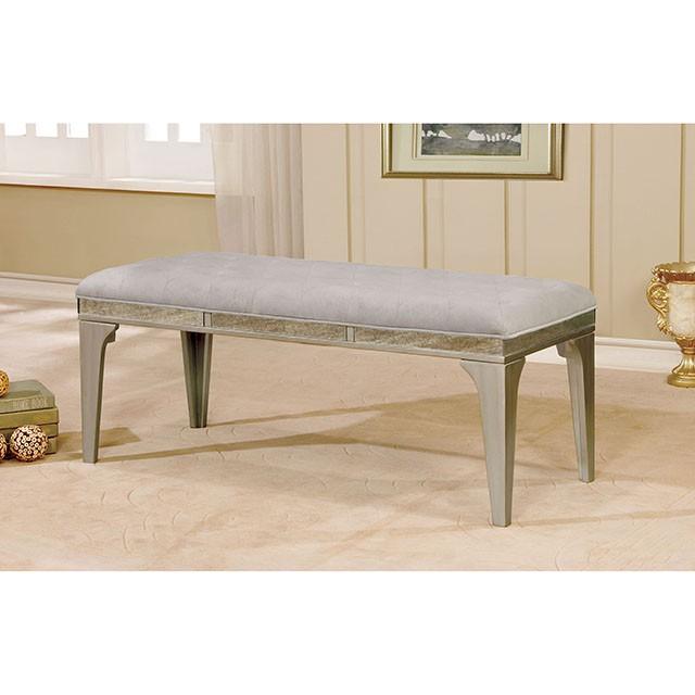 DIOCLES Silver/Light Gray Bench - Time 2 Sleep (West Covina, CA)