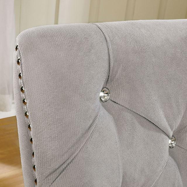 DIOCLES Silver/Light Gray Side Chair (2/CTN) - Time 2 Sleep (West Covina, CA)