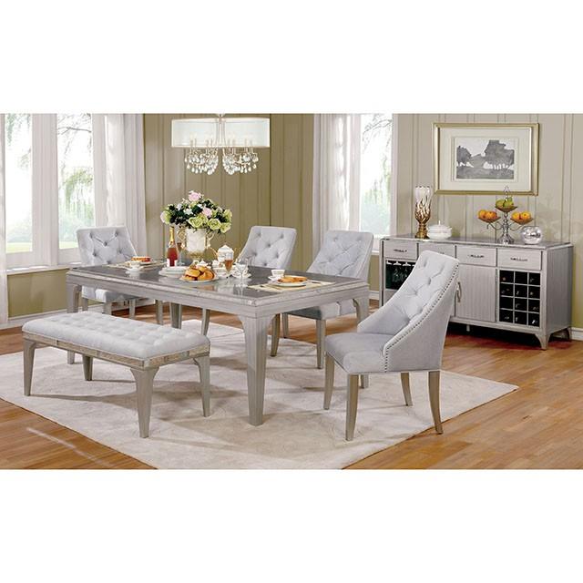 DIOCLES Silver/Light Gray Bench - Time 2 Sleep (West Covina, CA)