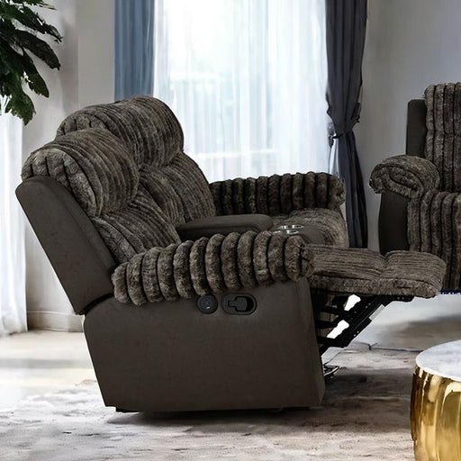 Dionysus Manual Reclining Loveseat Brown - Time 2 Sleep (West Covina, CA)