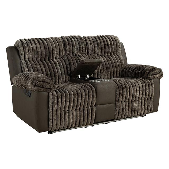 Dionysus Manual Reclining Loveseat Brown - Time 2 Sleep (West Covina, CA)
