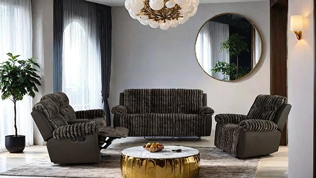 Dionysus Manual Reclining Loveseat Brown - Time 2 Sleep (West Covina, CA)