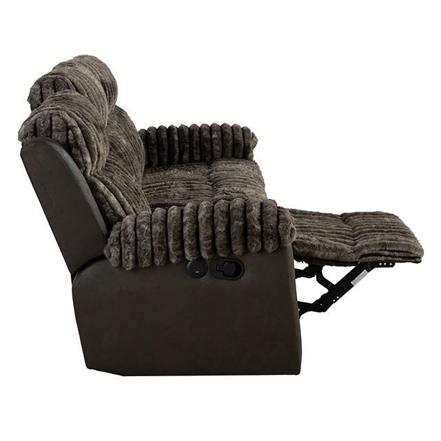 Dionysus Manual Reclining Sofa Brown - Time 2 Sleep (West Covina, CA)