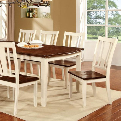 DOVER Vintage White/Cherry Dining Table w/ 18" Leaf - Time 2 Sleep (West Covina, CA)