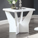 DUBENDORF End Table, White - Time 2 Sleep (West Covina, CA)