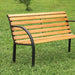 DUMAS Oak/Black Patio Wooden Bench - Time 2 Sleep (West Covina, CA)