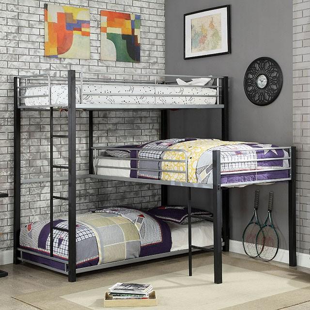 Aubrey Sand Black Twin Triple Decker Bed - Time 2 Sleep (West Covina, CA)