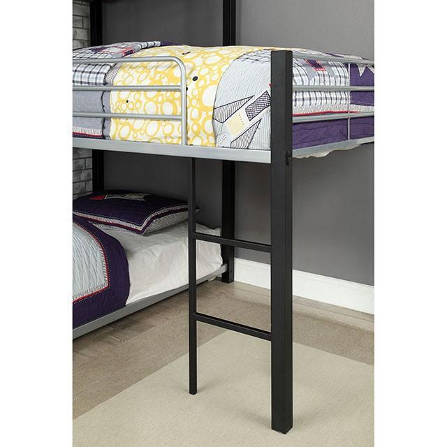 Aubrey Sand Black Twin Triple Decker Bed - Time 2 Sleep (West Covina, CA)