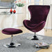Eloise Purple Accent Chair w/ Ottoman - Time 2 Sleep (West Covina, CA)