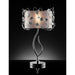Elva Silver/Chrome Table Lamp, Double Shade - Time 2 Sleep (West Covina, CA)
