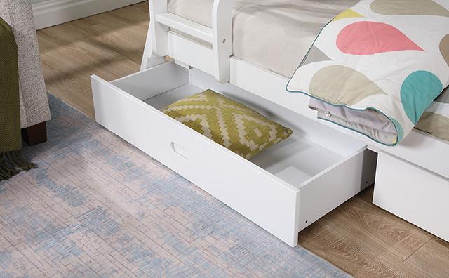 Emilee Twin/Full Bunk Bed White, Grey, Espresso, & Black - Time 2 Sleep (West Covina, CA)