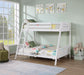Emilee Twin/Full Bunk Bed White, Grey, Espresso, & Black - Time 2 Sleep (West Covina, CA)