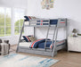 Emilee Twin/Full Bunk Bed White, Grey, Espresso, & Black - Time 2 Sleep (West Covina, CA)