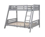 Emilee Twin/Full Bunk Bed White, Grey, Espresso, & Black - Time 2 Sleep (West Covina, CA)