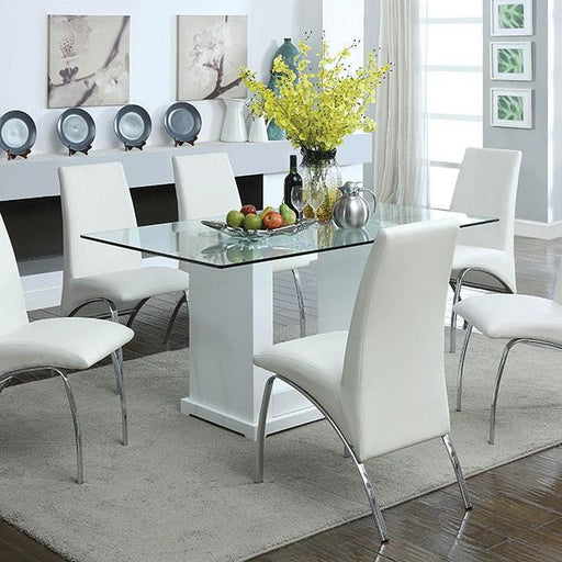 Eva White/Clear Dining Table - Time 2 Sleep (West Covina, CA)